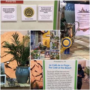 Collage of pictures with the awards for the 2020 Flower Show