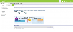 an image of a student information system screen