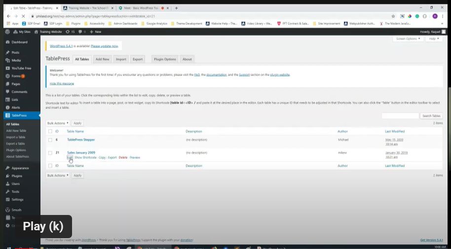 WordPress Basic Training part 2