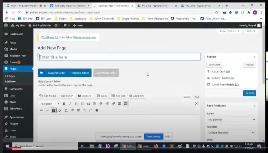 WPBakery WordPress Training