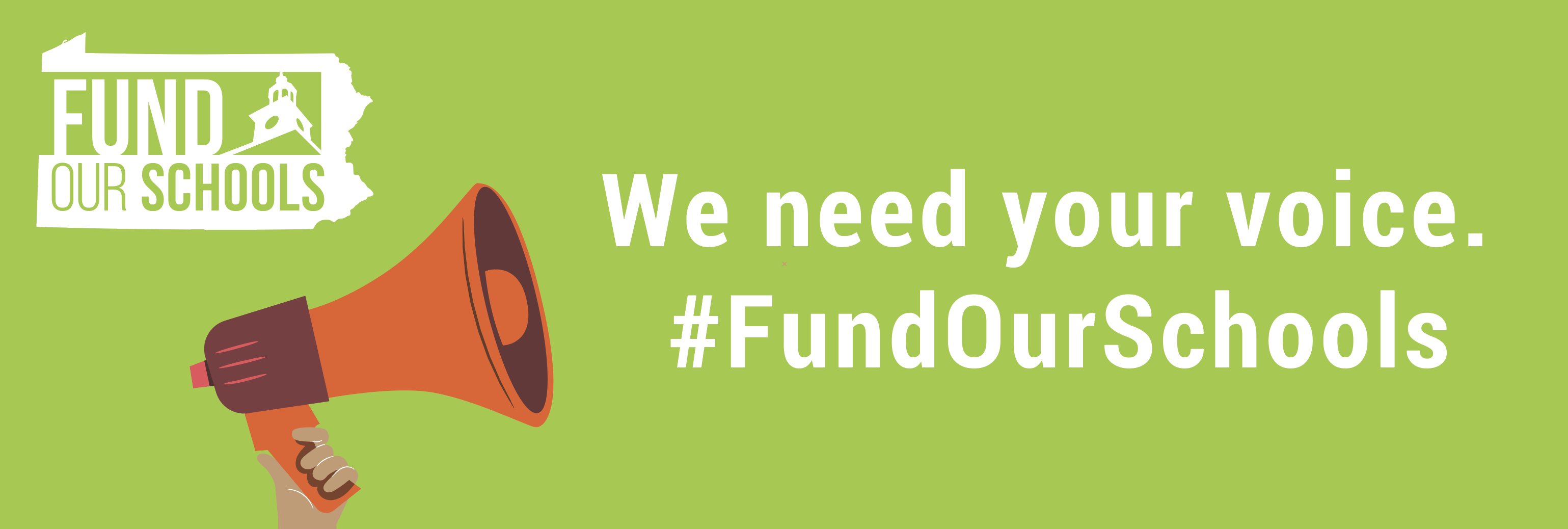 We need your voice #fundourschools