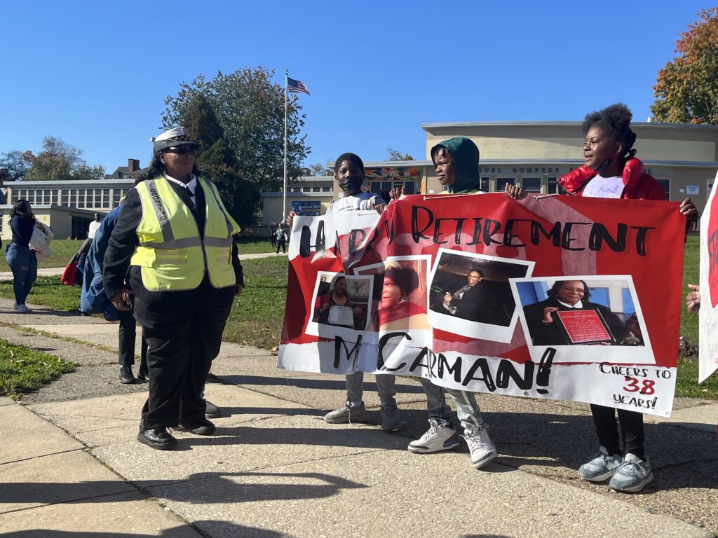 Samuel Gompers Hosts Surprise Retirement Celebration for Crossing Guard