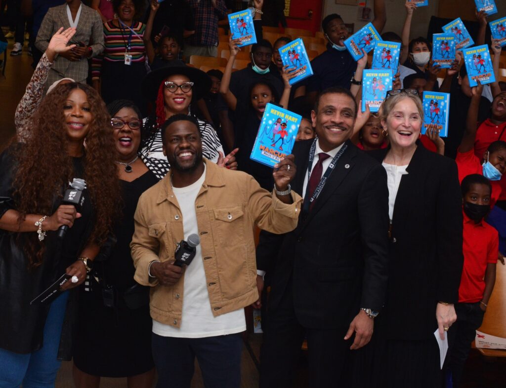 Acclaimed actor, comedian and children’s book author Kevin Hart, who grew up in Philadelphia, joined Book Trust and JPMorgan Chase at Robert Morris School where he announced a matching donation of $75,000.

READ MORE
