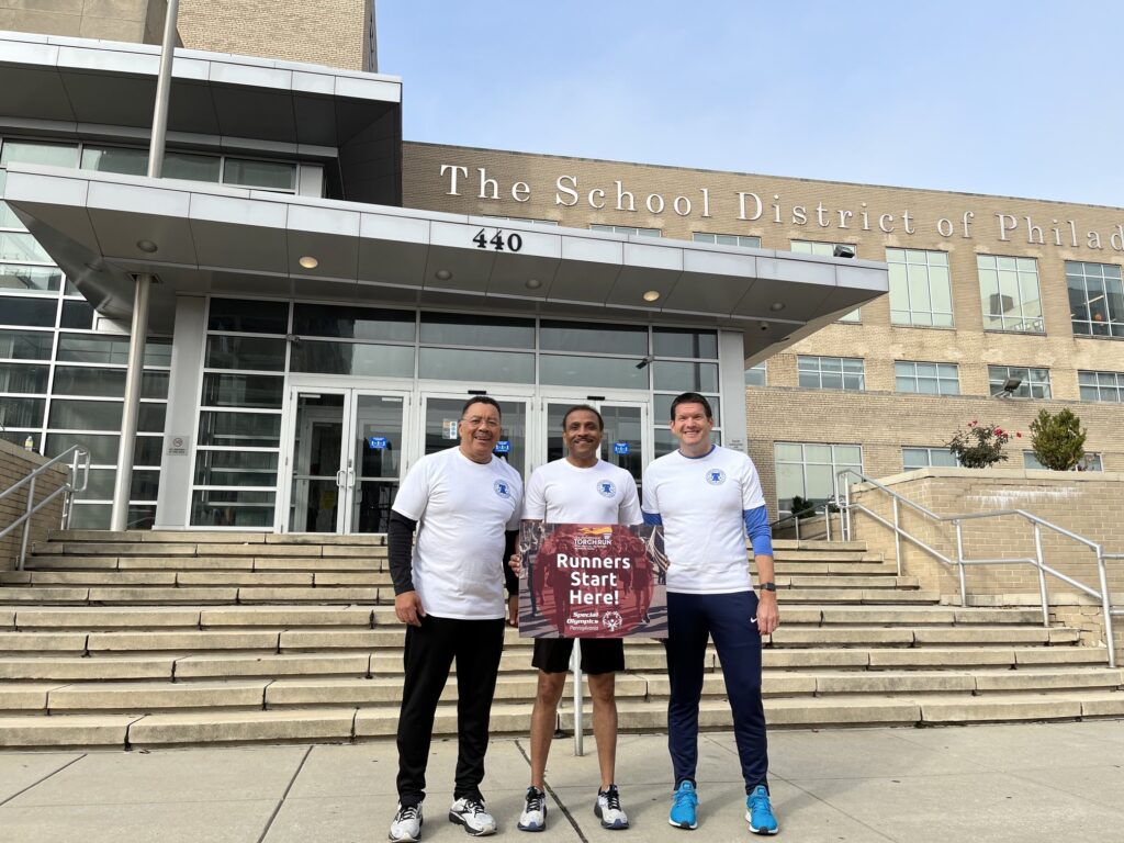 Superintendent Tony B. Watlington, Ed.D., Chief Safety Officer Kevin Bethel and Executive Director of Athletics Jimmy Lynch participated in Special Olympics Pennsylvania (SOPA)’s annual Unified Fall Festival Torch Run, a 26-mile non-competitive run consisting of 19 legs from XFINITY Live! Philadelphia to Villanova University. 

READ MORE