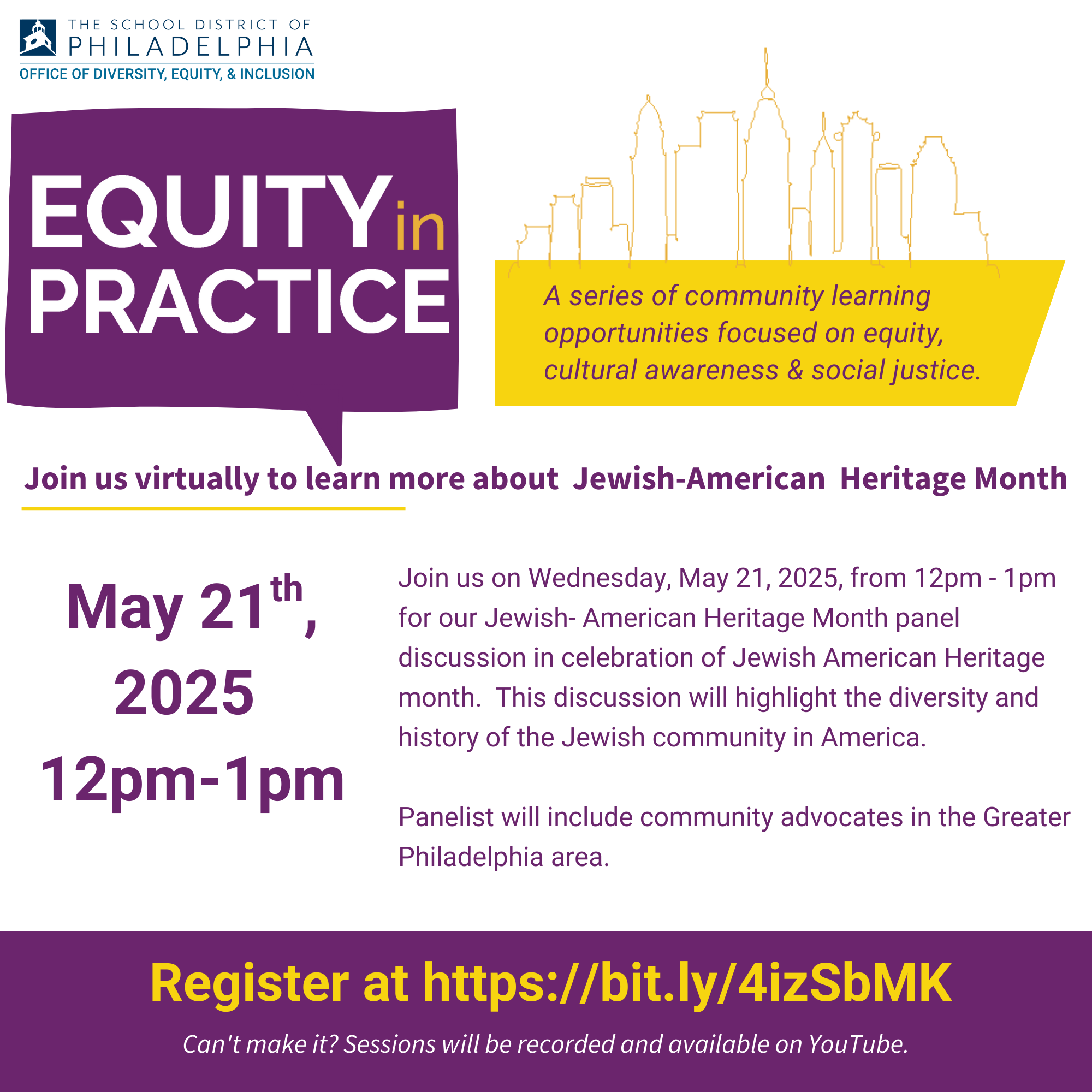 Jewish-American Hertiage Panel Discussion