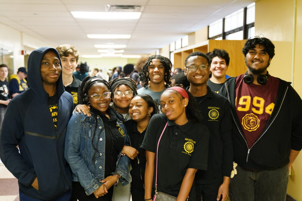SDP Students smiling in a group