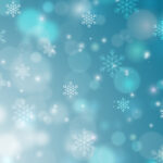 light blue and white snowflake background