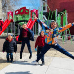 Kids playing on school playground