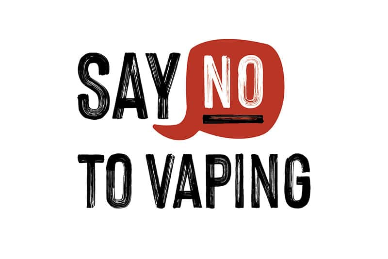 Say No to Vaping Graphic