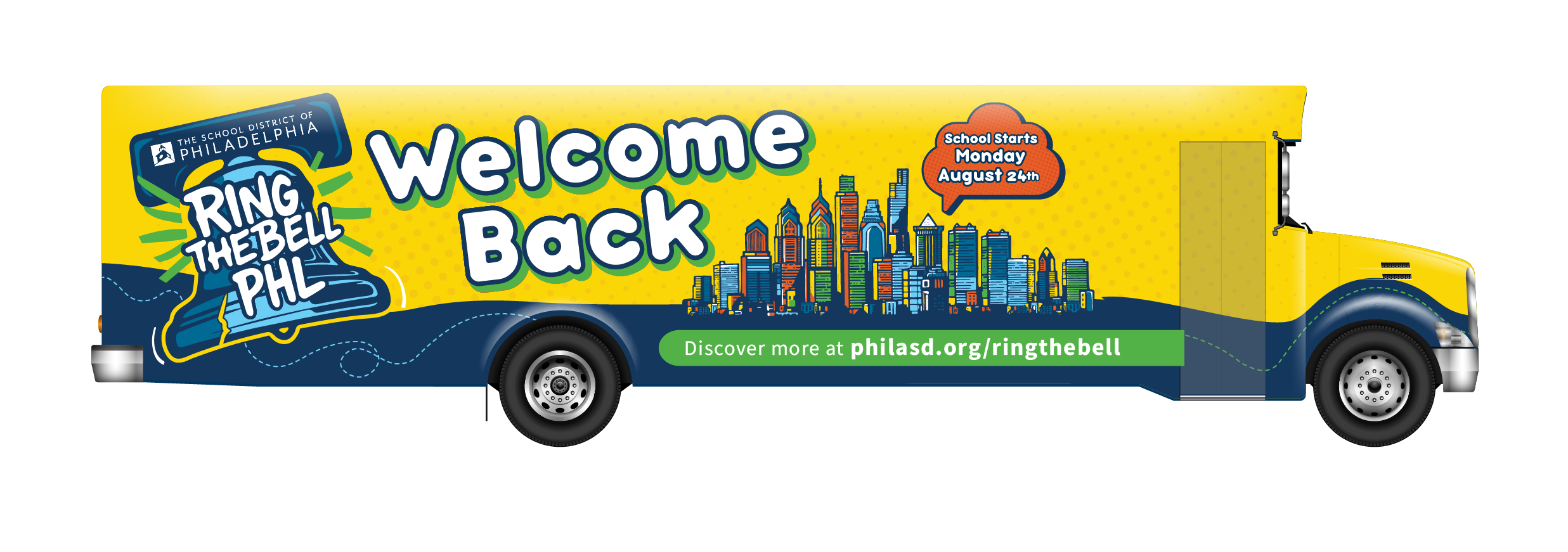 Back to School Tour Bus graphic